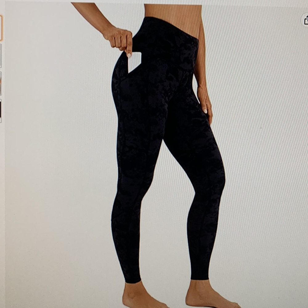 NWT - CRZ Yoga Pants - Dark Grey Camouflage